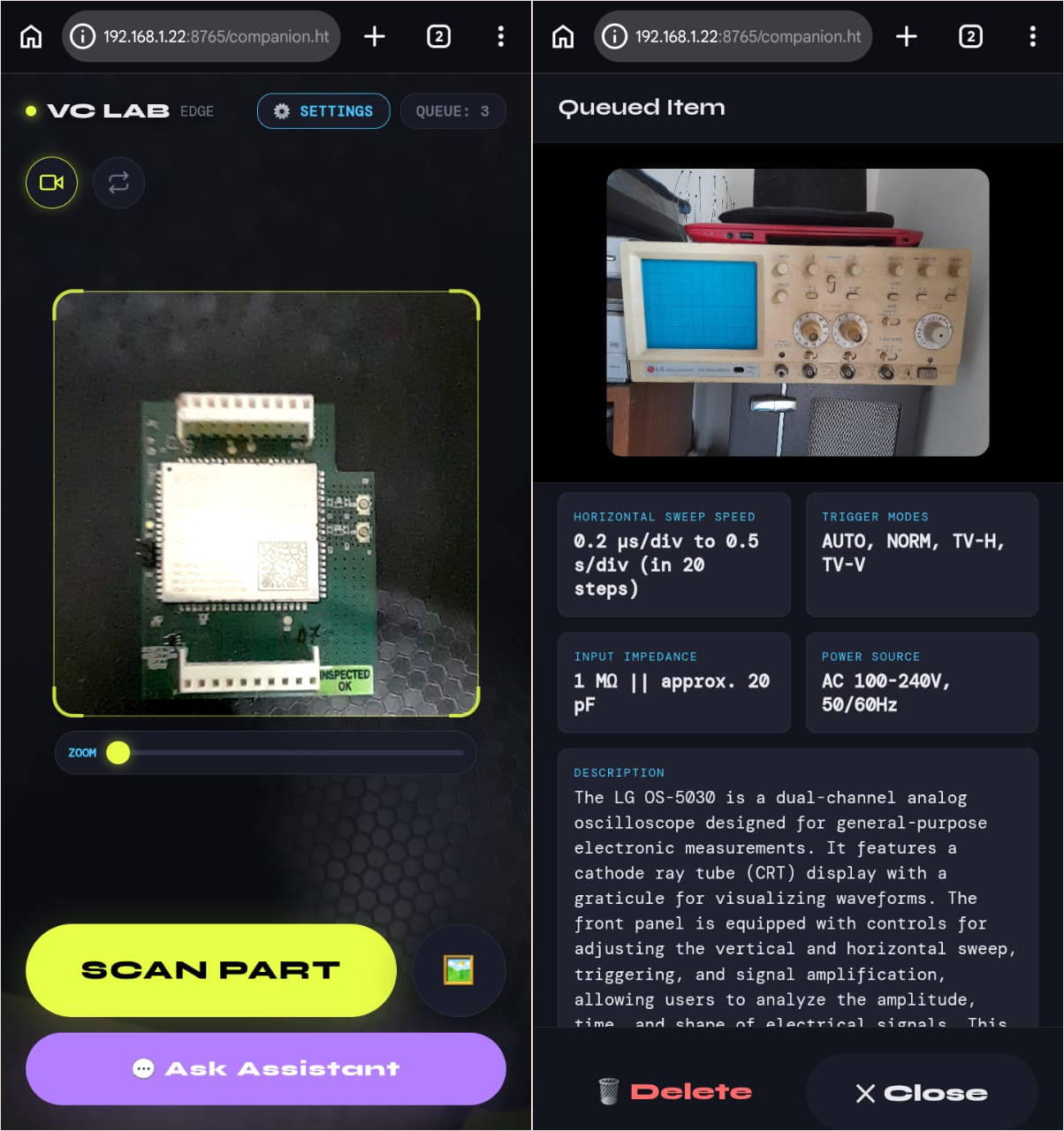 VCL Companion Mobile App
